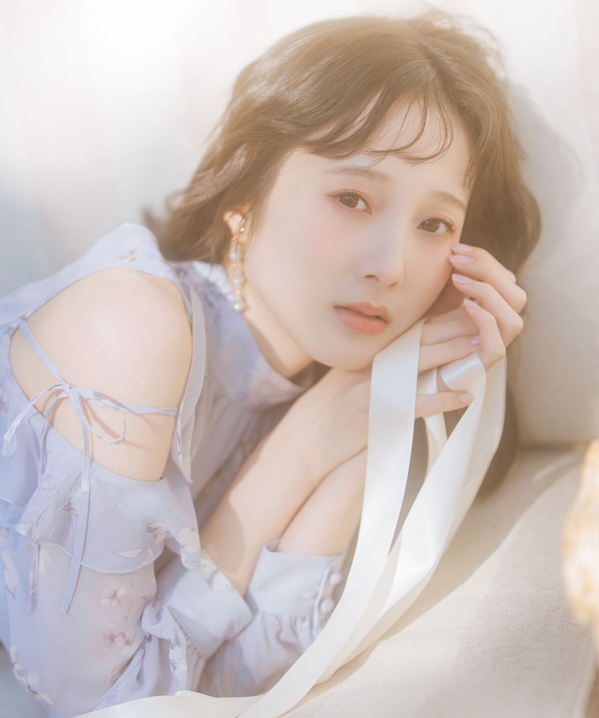 WILLSELECTION「フラワープリントフリルスリーブワンピース」|ワンピース|