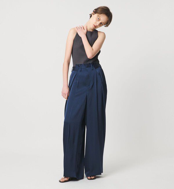 AEWEN MATOPH「＜AEWEN MATOPH＞サテンインタックパンツ ‐ ウォッシャブル - 」|その他|