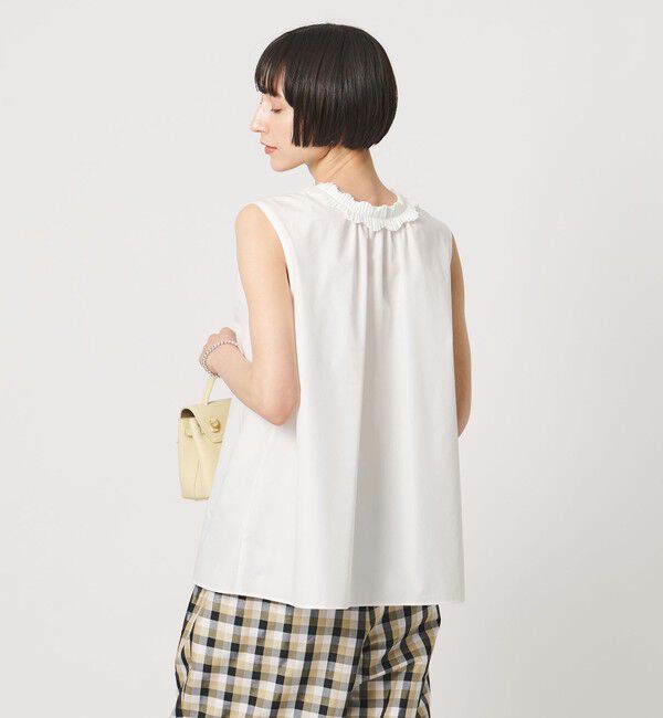 UNITED ARROWS「2WAY タックフリル ノースリーブ ブラウス」|シャツ・ブラウス|