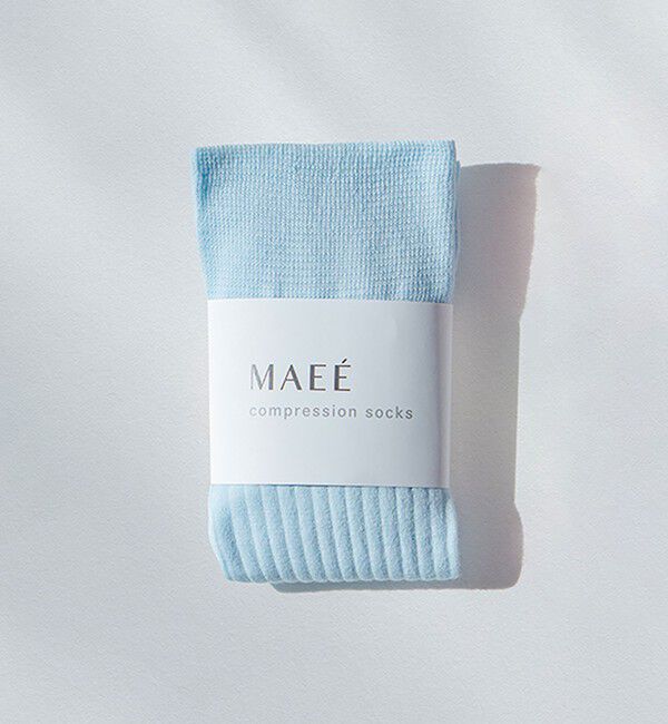 UNITED ARROWS green label relaxing「＜MAEE＞コンプレッションソックス（コットンリブ）/ 着圧ソックス / 靴下」|ソックス|COBALT