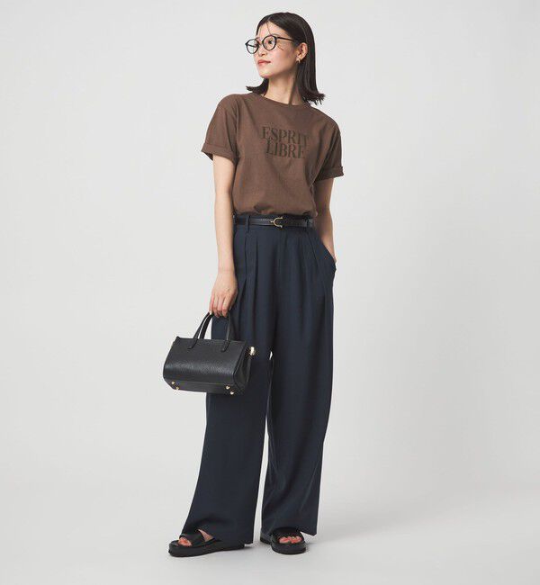UNITED ARROWS green label relaxing「【WEB限定】＜at ease＞フロッキープリント カットソー」|Tシャツ・カットソー|