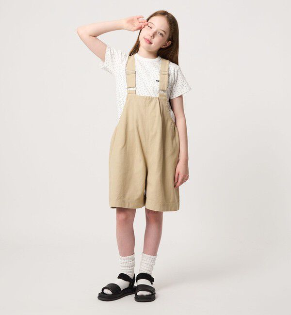 UNITED ARROWS green label relaxing「【COOL CHIC GIRLS STYLE】サロペット ショーツ / キッズ  120cm-160cm」|オールインワン|