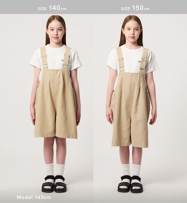 UNITED ARROWS green label relaxing「【COOL CHIC GIRLS STYLE】サロペット ショーツ / キッズ  120cm-160cm」|オールインワン|