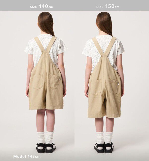 UNITED ARROWS green label relaxing「【COOL CHIC GIRLS STYLE】サロペット ショーツ / キッズ  120cm-160cm」|オールインワン|