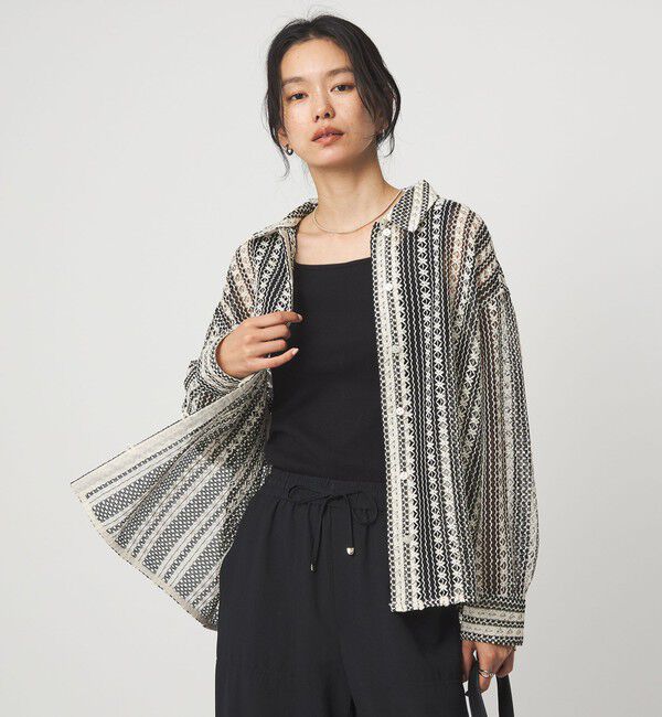 UNITED ARROWS green label relaxing「カラミレース シャツ」|シャツ・ブラウス|