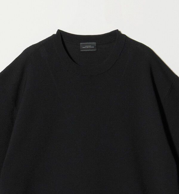 UNITED ARROWS green label relaxing「ガーター ドローコード 半袖 クルーネック ニット -ウォッシャブル・UVカット・遮熱-」|Tシャツ・カットソー|