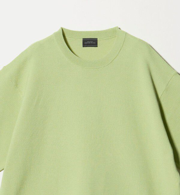 UNITED ARROWS green label relaxing「ガーター ドローコード 半袖 クルーネック ニット -ウォッシャブル・UVカット・遮熱-」|Tシャツ・カットソー|