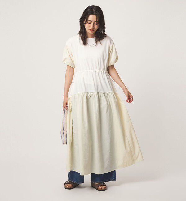 UNITED ARROWS green label relaxing「タフタ ドッキング ワンピース」|ワンピース|