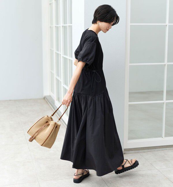 UNITED ARROWS green label relaxing「タフタ ドッキング ワンピース」|ワンピース|