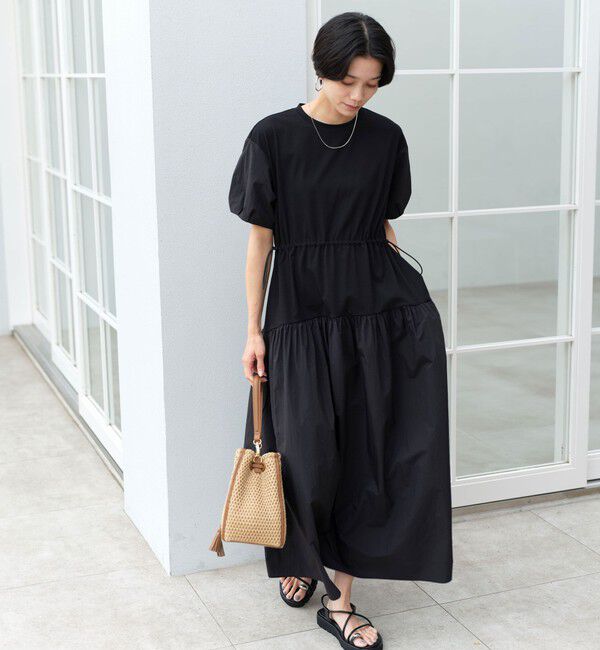 UNITED ARROWS green label relaxing「タフタ ドッキング ワンピース」|ワンピース|