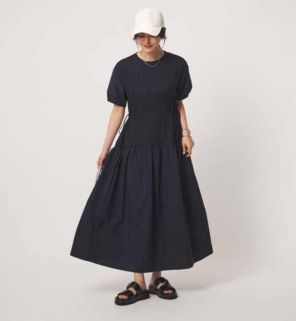 UNITED ARROWS green label relaxing「タフタ ドッキング ワンピース」|ワンピース|