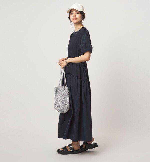 UNITED ARROWS green label relaxing「タフタ ドッキング ワンピース」|ワンピース|