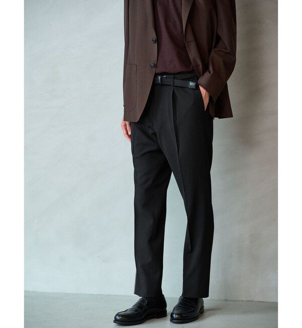 UNITED ARROWS green label relaxing「A+ air メッシュ スタンダード 1プリーツ スラックス -ストレッチ・吸水速乾-」|スラックス|