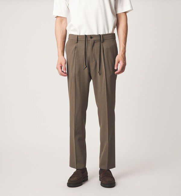 UNITED ARROWS green label relaxing「A+ air メッシュ スタンダード 1プリーツ スラックス -ストレッチ・吸水速乾-」|スラックス|