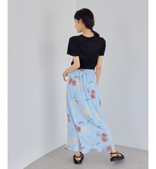 EMMEL REFINES「＜EMMEL REFINES＞EM シアーテレコ クルーネック Tシャツ」|Tシャツ・カットソー|