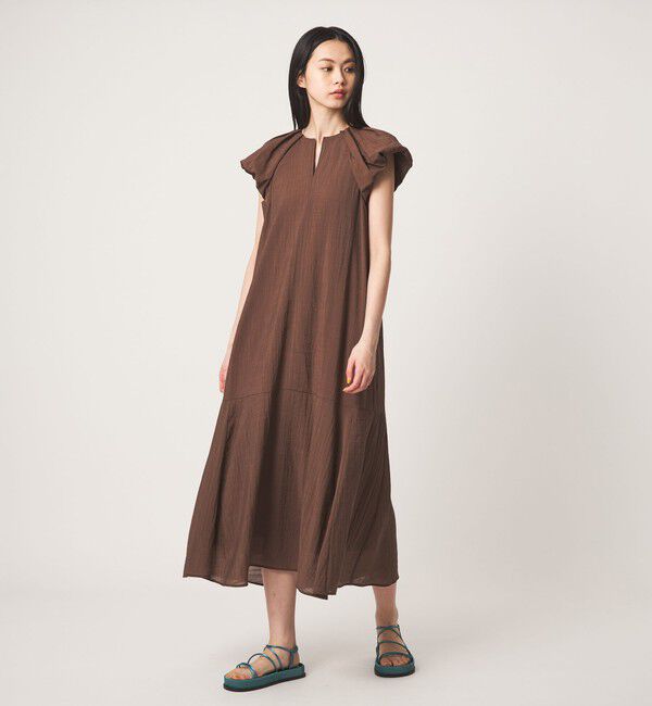 EMMEL REFINES「＜EMMEL REFINES＞EM タック＆パフスリーブ 2WAY ワンピース」|ワンピース|