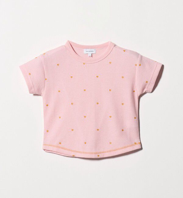 UNITED ARROWS green label relaxing「ハート柄 ドライ ワッフル Tシャツ / キッズ 110cm-160cm」|Tシャツ・カットソー|LT.PINK