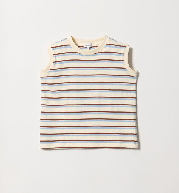 UNITED ARROWS green label relaxing「【スタメンシリーズ】ボーダー ノースリーブ Tシャツ / キッズ 100cm-160cm」|Tシャツ・カットソー|MD.BROWN