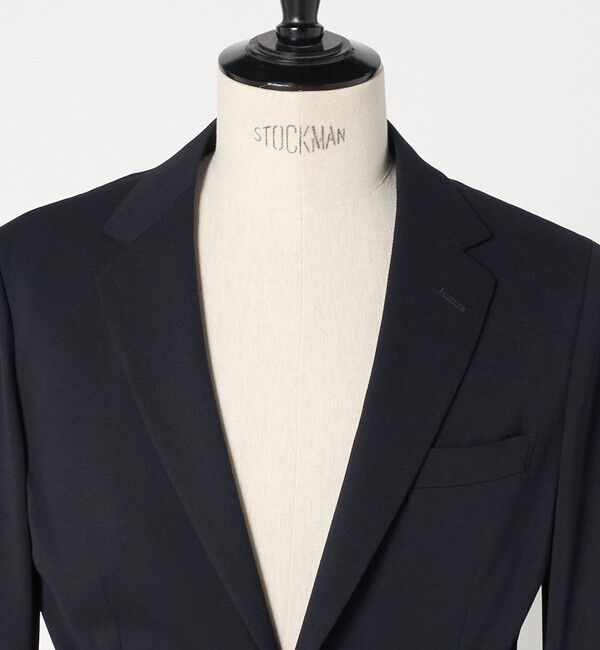 UNITED ARROWS green label relaxing「A+ air オックスジャージ 2B スタンダード セットアップ ジャケット -ウォッシャブル・ストレッチ・通気性-」|テーラードジャケット|