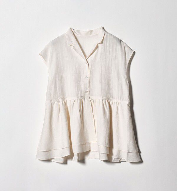 UNITED ARROWS green label relaxing「【WEB限定】＜at ease＞ペプラム ブラウス」|シャツ・ブラウス|