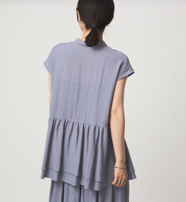 UNITED ARROWS green label relaxing「【WEB限定】＜at ease＞ペプラム ブラウス」|シャツ・ブラウス|