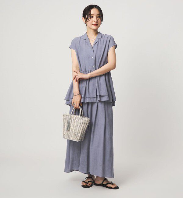UNITED ARROWS green label relaxing「【WEB限定】＜at ease＞ペプラム ブラウス」|シャツ・ブラウス|