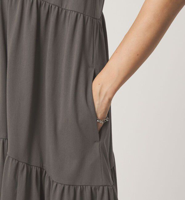 UNITED ARROWS green label relaxing「［size SHORTあり］カット ティアード ワンピース」|ワンピース|