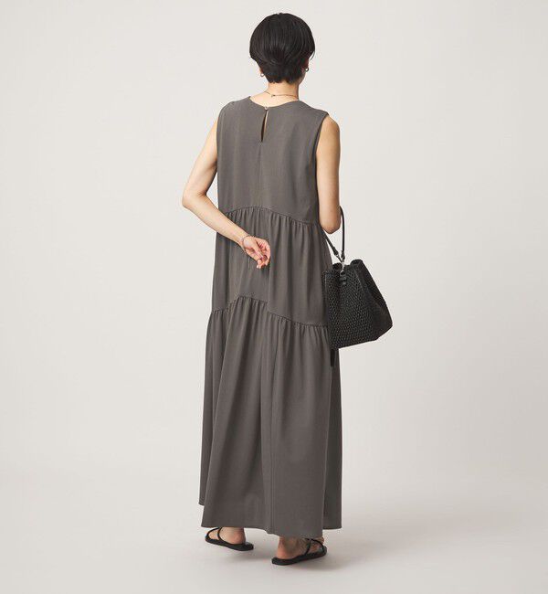 UNITED ARROWS green label relaxing「［size SHORTあり］カット ティアード ワンピース」|ワンピース|