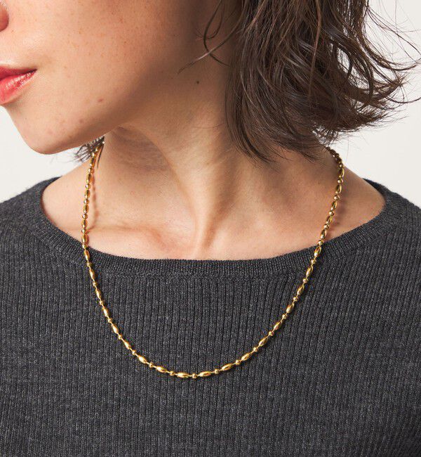 UNITED ARROWS green label relaxing「デコボコボール マンテル ネックレス」|ネックレス|GOLD