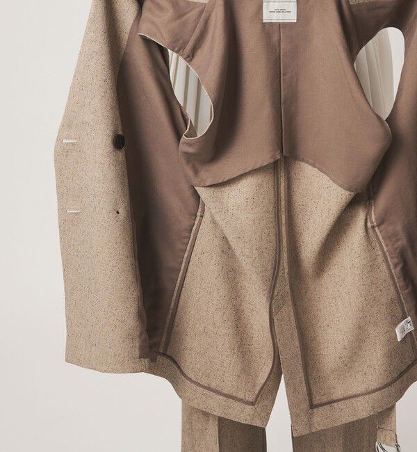 UNITED ARROWS green label relaxing「ネップツイル ベルト ジレ マシンウォッシャブル」|ベスト・ジレ|