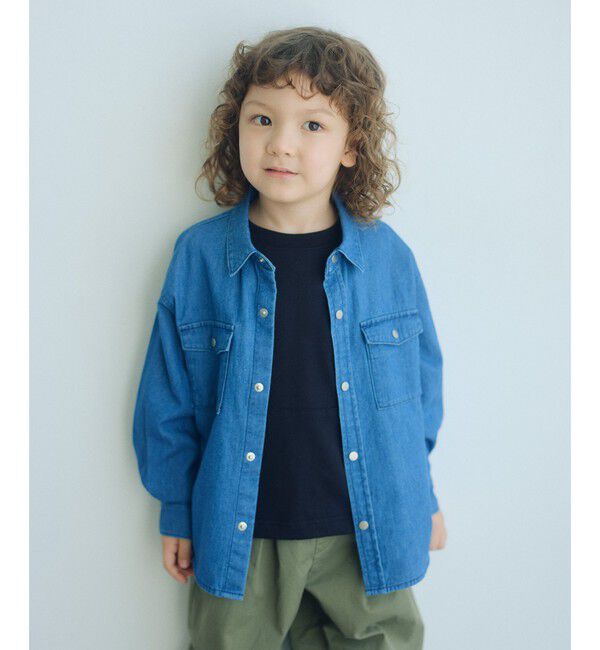 UNITED ARROWS green label relaxing「デニム シャツ / キッズ 100cm-160cm」|シャツ・ブラウス|COBALT