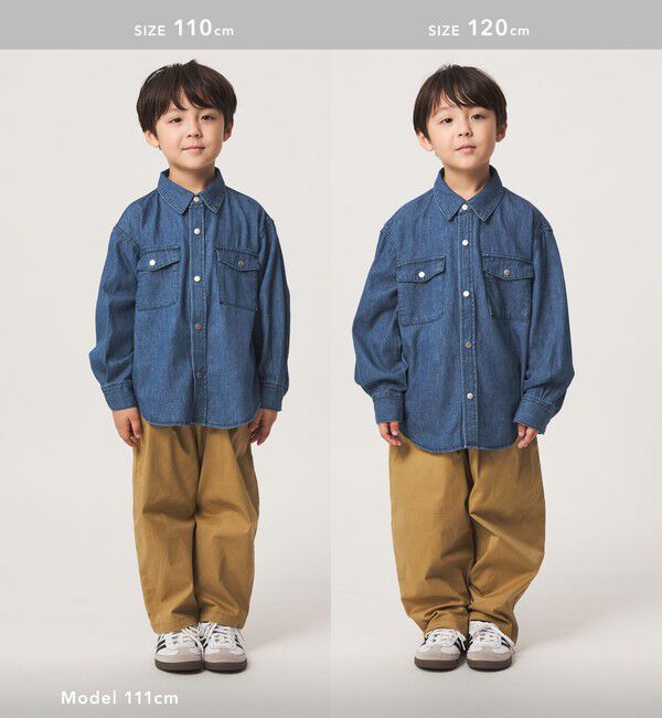 UNITED ARROWS green label relaxing「デニム シャツ / キッズ 100cm-160cm」|シャツ・ブラウス|