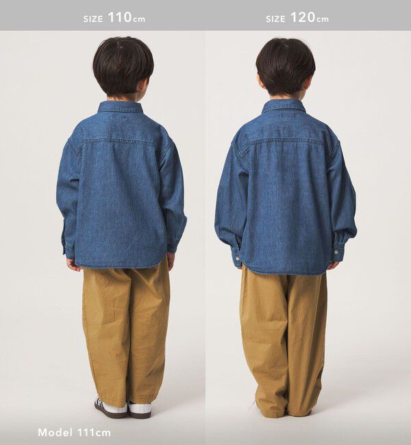 UNITED ARROWS green label relaxing「デニム シャツ / キッズ 100cm-160cm」|シャツ・ブラウス|