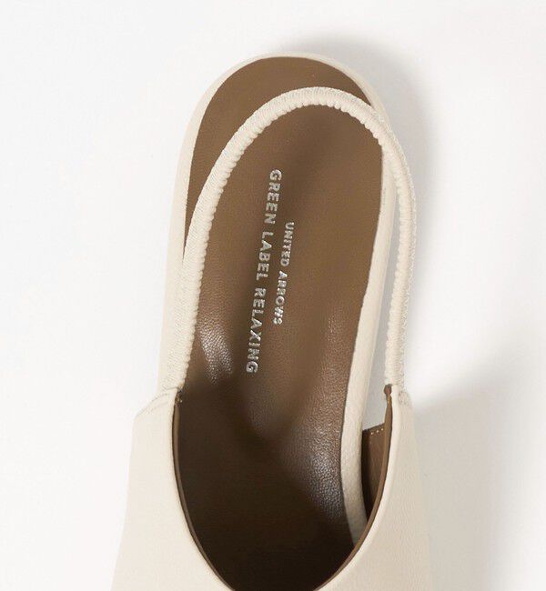 UNITED ARROWS green label relaxing「スクエアトゥ バックスリング シューズ」|ローファー|
