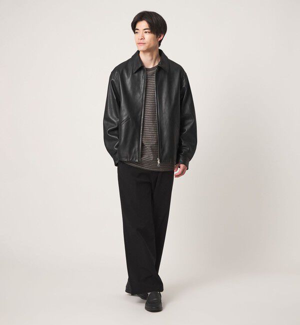 UNITED ARROWS green label relaxing「ラムレザー トラッカー ジップ ブルゾン」|その他|