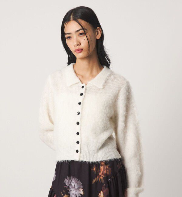 EMMEL REFINES「＜EMMEL REFINES＞EM フラッフィー エリボタン カーディガン」|カーディガン|