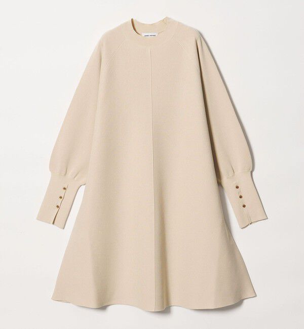 EMMEL REFINES「＜EMMEL REFINES＞EM Aライン ミニ ニット ワンピース」|ワンピース|BEIGE