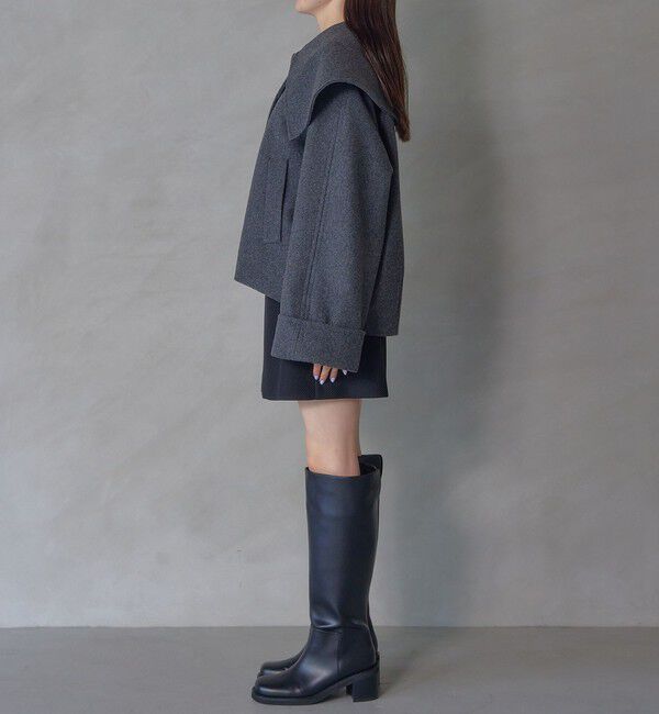 EMMEL REFINES「＜EMMEL REFINES＞EM ビッグカラー ショートコート」|その他|