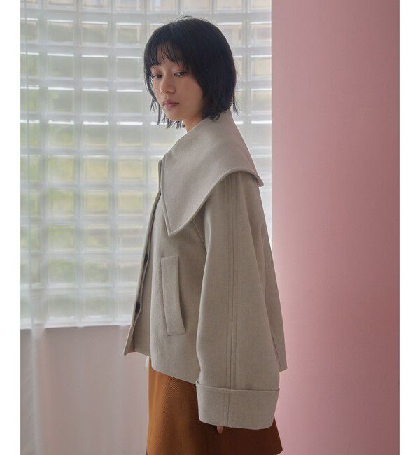 EMMEL REFINES「＜EMMEL REFINES＞EM ビッグカラー ショートコート」|その他|