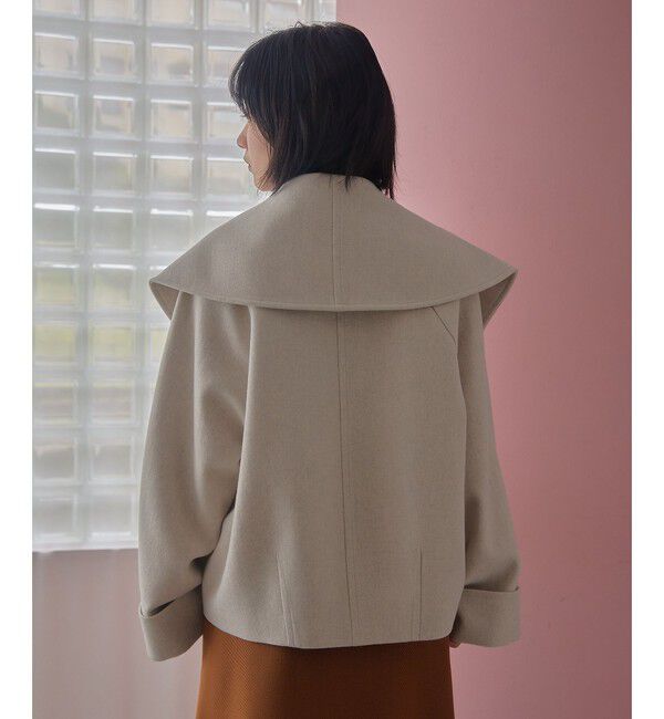EMMEL REFINES「＜EMMEL REFINES＞EM ビッグカラー ショートコート」|その他|