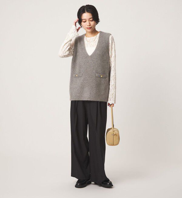 UNITED ARROWS green label relaxing「ヘアリー ニット ベスト」|ベスト・ジレ|
