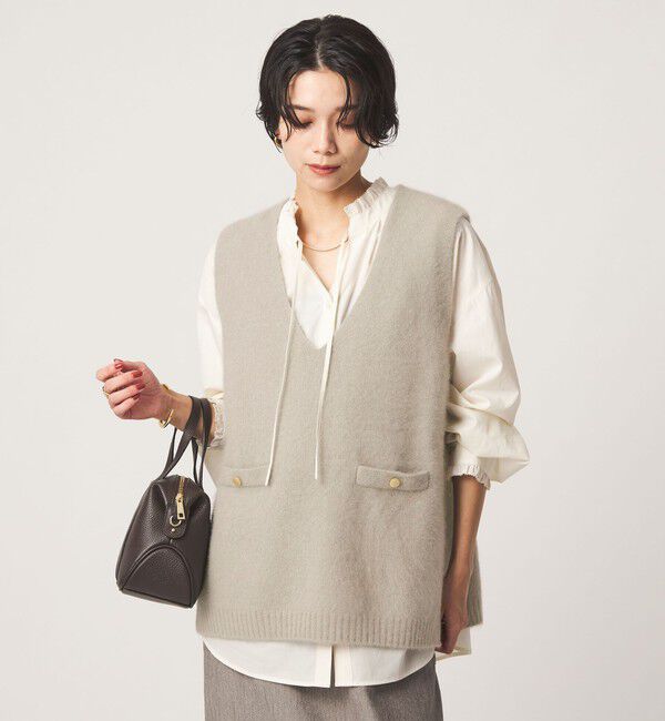 UNITED ARROWS green label relaxing「ヘアリー ニット ベスト」|ベスト・ジレ|