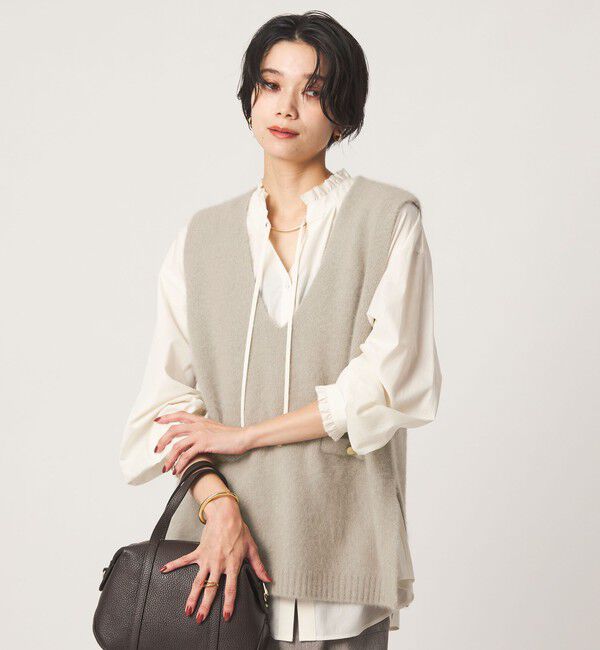 UNITED ARROWS green label relaxing「ヘアリー ニット ベスト」|ベスト・ジレ|