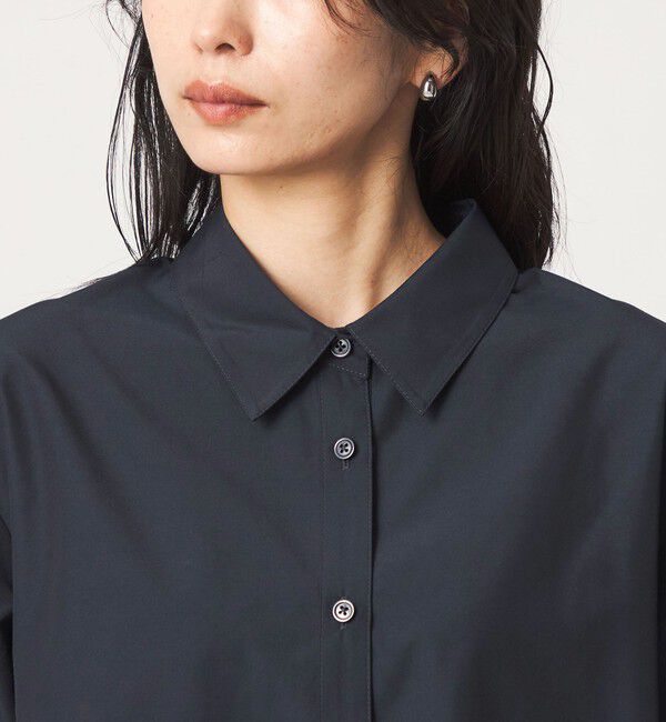 UNITED ARROWS green label relaxing「プリーツ ドッキング ショートスリーブ シャツ」|シャツ・ブラウス|