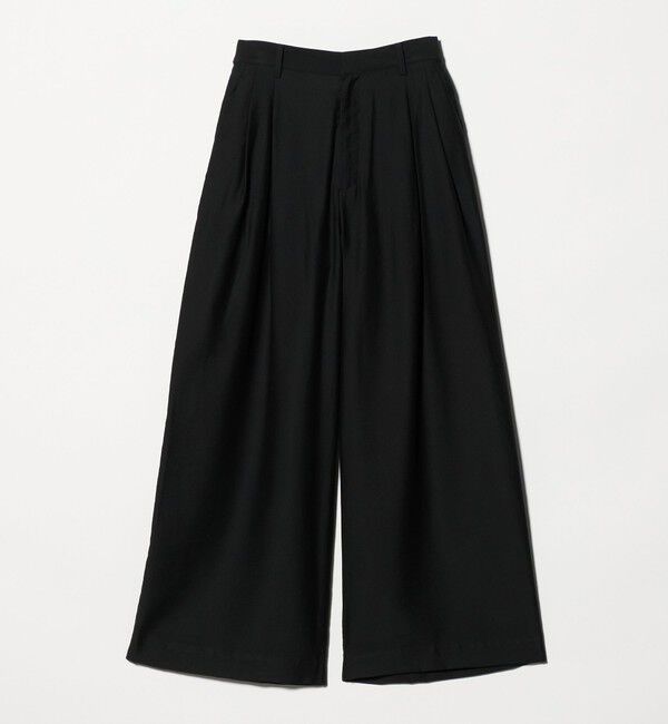 BEAUTY&YOUTH UNITED ARROWS「セルロースナイロン ツイル タック ワイドパンツ ウォッシャブル」|その他|