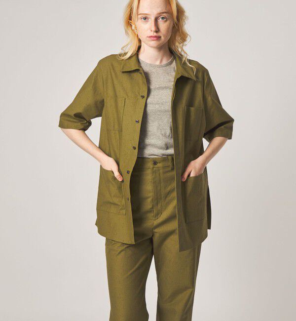 STEVEN ALAN「＜Steven Alan＞コットン サファリ シャツ」|シャツ・ブラウス|