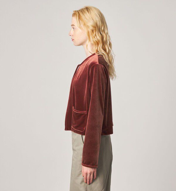 STEVEN ALAN「＜Steven Alan＞ベロア ボレロ カーディガン」|カーディガン|