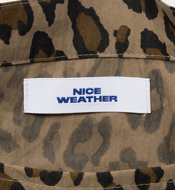 NICE WEATHER「＜NICE WEATHER＞レオパード シグネチャーロゴ トートバッグ」|トートバッグ|