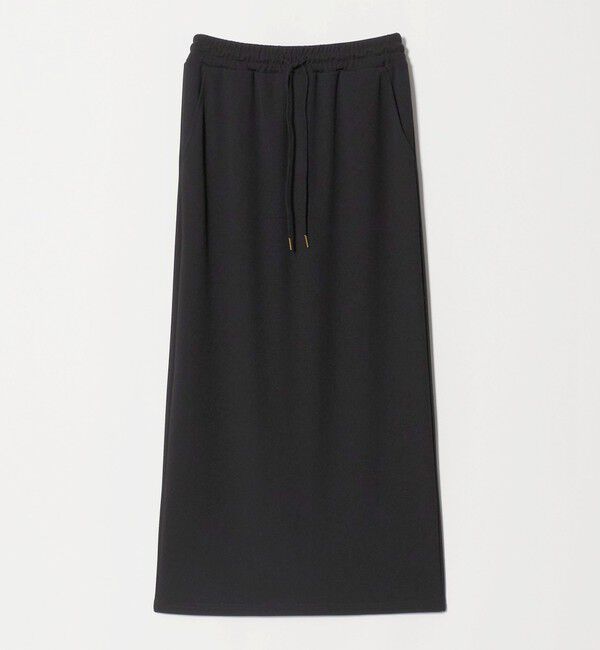 BEAUTY&YOUTH UNITED ARROWS「【WEB限定】ジャージー ドローコードスカート ウォッシャブル」|スカート|BLACK