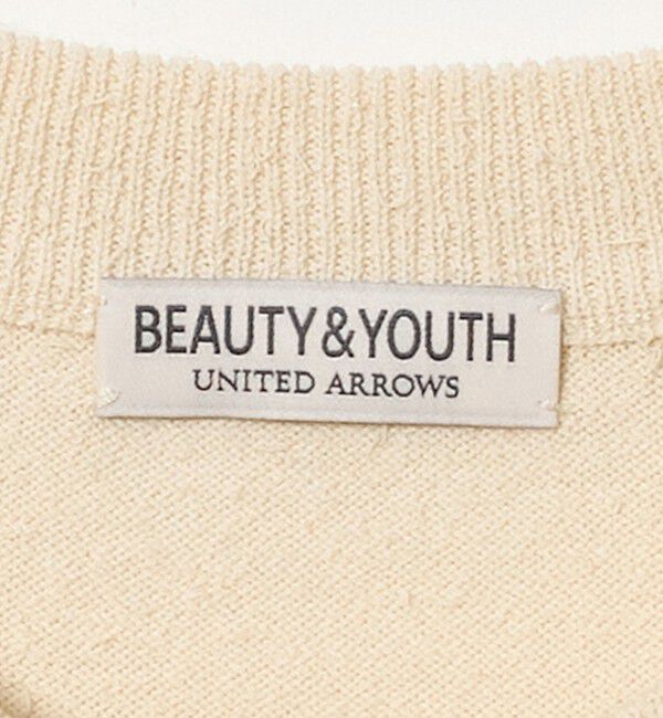 BEAUTY&YOUTH UNITED ARROWS「フェザーヤーン クルーネック カーディガン ウォッシャブル」|カーディガン|